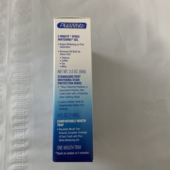 Plus White 5 Minute Speed Whitening System Stain Guard New Unopened Box - Picture 7 of 9